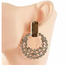 Surrounded By Diamonds Earrings - Gold