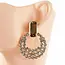 Surrounded By Diamonds Earrings - Gold