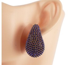 It's Party Time Earrings - Royal Blue