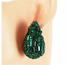 Party In Vegas Earrings - Emerald