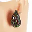 Party In Vegas Earrings - Green Iridescent