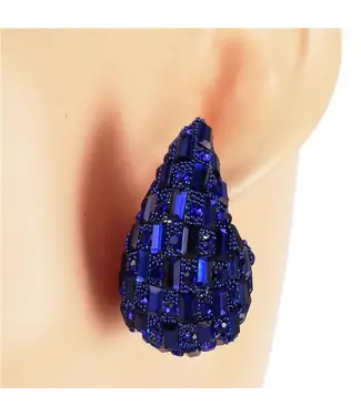 Party In Vegas Earrings - Royal Blue
