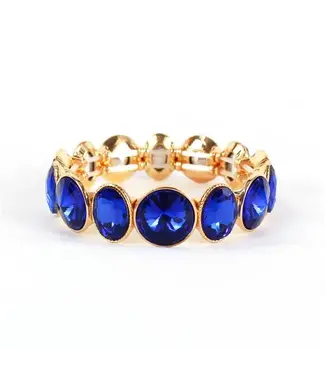 Over and Under Jewel Bracelet - Royal Blue