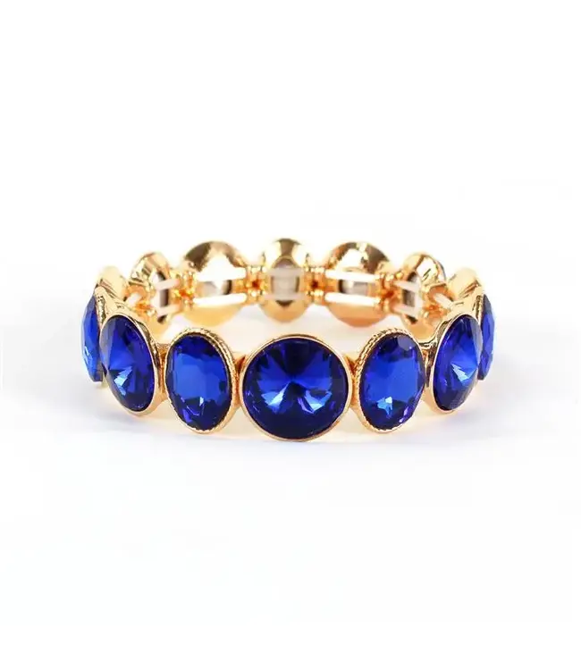 Over and Under Jewel Bracelet - Royal Blue