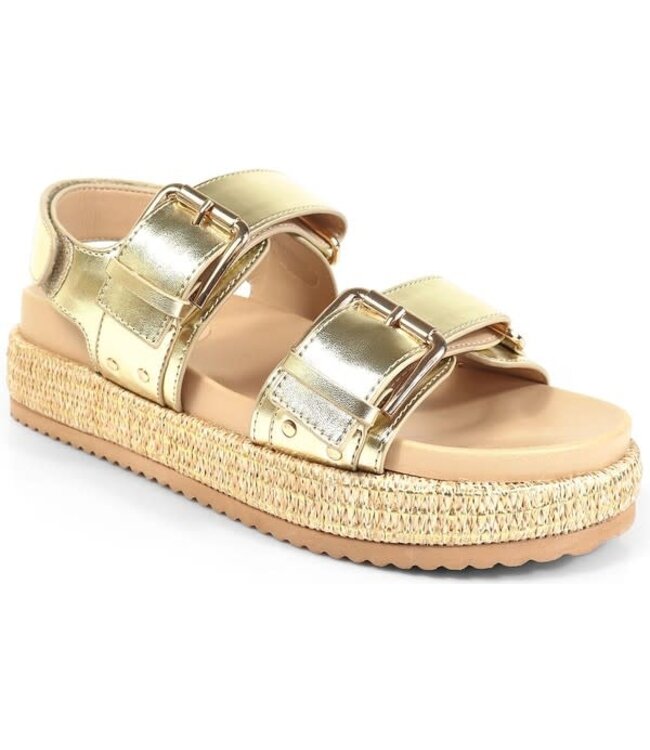 Casual Days Platform Sandals - Gold