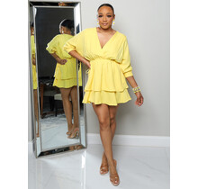 Brunch Dates Dress - Yellow