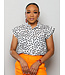 Flower Garden Buttoned Top - White