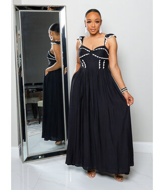 Perfect Contrast Midi Dress