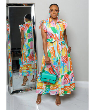 A Color Affair Midi Dress