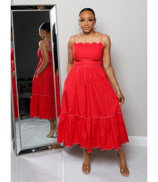 The Berry Delight Midi Dress