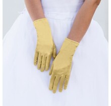 Satin Gloves - Gold
