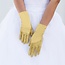 Satin Gloves - Gold