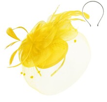 The First Lady Fascinator - Yellow