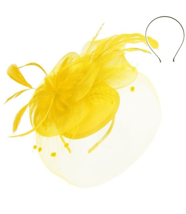 The First Lady Fascinator - Yellow