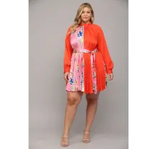 PLUS Found My Place Pleated Dress