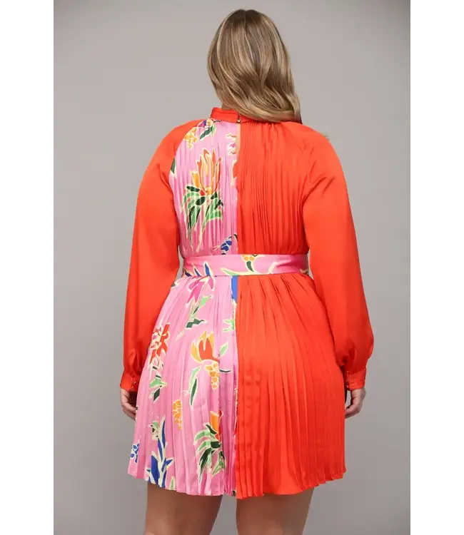 PLUS Found My Place Pleated Dress