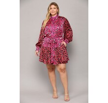 PLUS Feeling Frisky Animal Print Dress