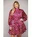 PLUS Feeling Frisky Animal Print Dress