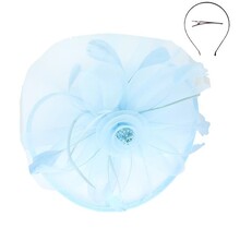 Mystery Bloom Fascinator - Baby Blue