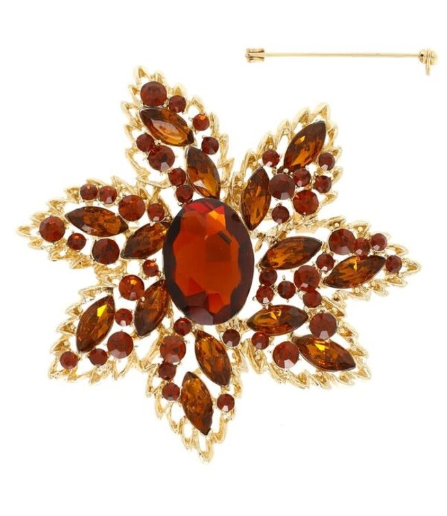 In Full Bloom Brooch - Topaz