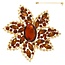 In Full Bloom Brooch - Topaz