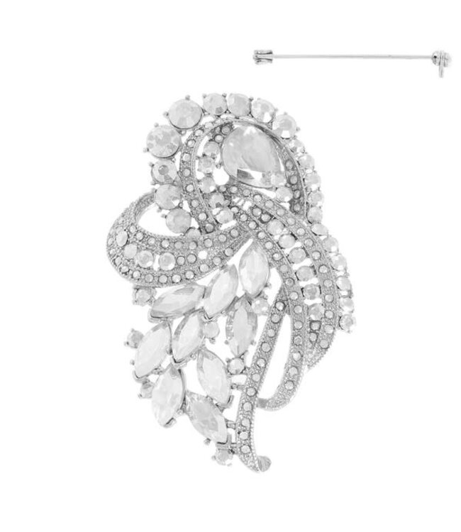 From The Heart Brooch - Silver