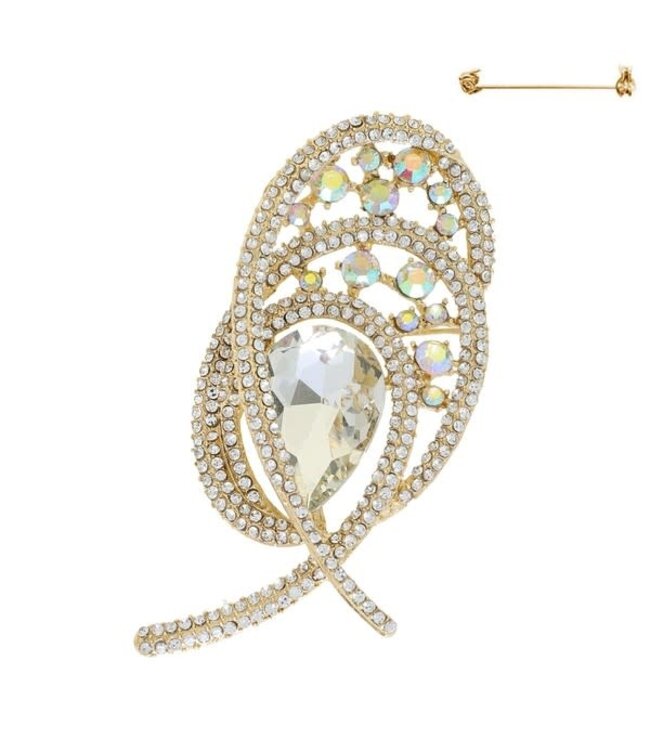 Special Guest Only Brooch - Gold Iridescent