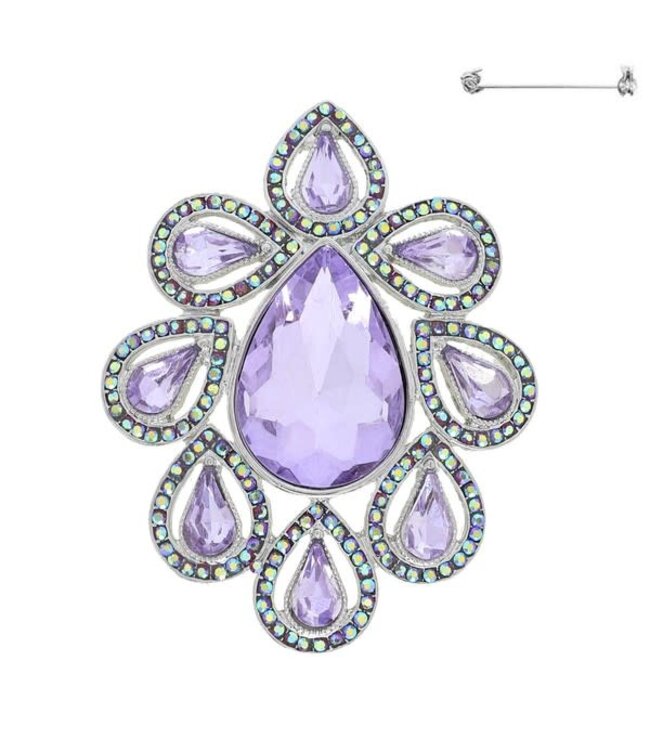 Simple Pleasures Brooch -Lavender