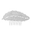Shining Lead Hair Comb - Silver