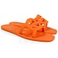 LOCK ME DOWN JELLY SANDALS - ORANGE