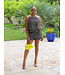 Flower Garden Romper - BLACK