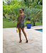 Flower Garden Romper - BLACK
