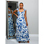 Dancing Blues Floral Maxi Dress