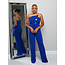 FIRST CLASS FINISH JUMPSUIT - ROYAL BLUE