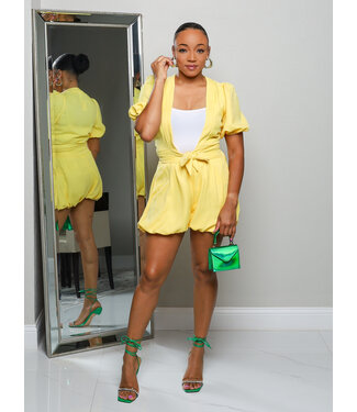 Cloud 9 Shorts Set - Yellow