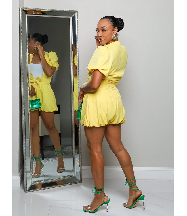 Cloud 9 Shorts Set - Yellow