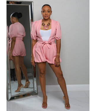 Cloud 9 Shorts Set - Pink