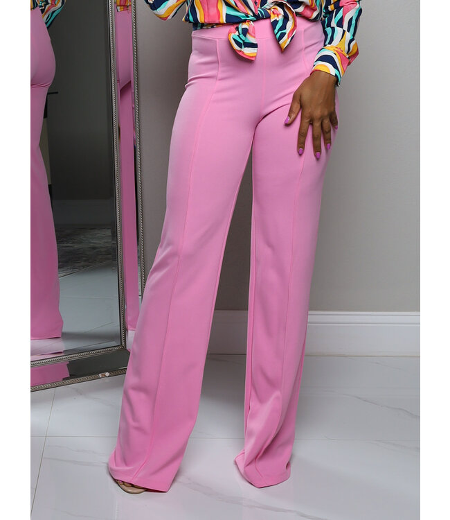 ABOUT THAT FLARE PANTS - PASTEL PINK
