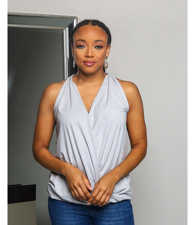 ALL FOR YOU TOP -  LIGHT GREY