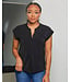 FLUTTER AWAY TOP BLACK