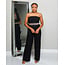 ON SCENE BELTED JUMPSUIT BLACK