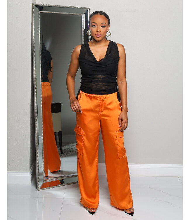 SLOW DAYS CARGO PANTS ORANGE