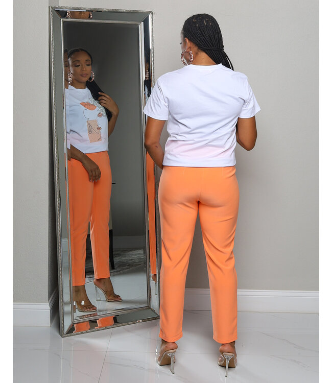 GRAB & GO ANKLE PANTS ORANGE