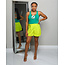 JUST GO WITH IT SHORTS LIME