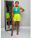 JUST GO WITH IT SHORTS LIME