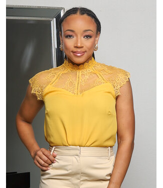 BENEATH THE LACE TOP YELLOW