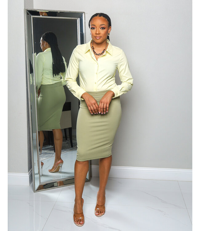 BASIC NEEDS BUTTONED TOP LIGHT YELLOW