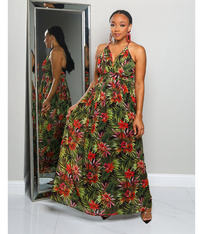 NIGHTS IN THE TROPICS MAXI DRESS