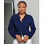 BASIC NEEDS BUTTONED TOP NAVY