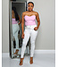 NEW WAYS BUSTIER CORSET CROP TOP PINK